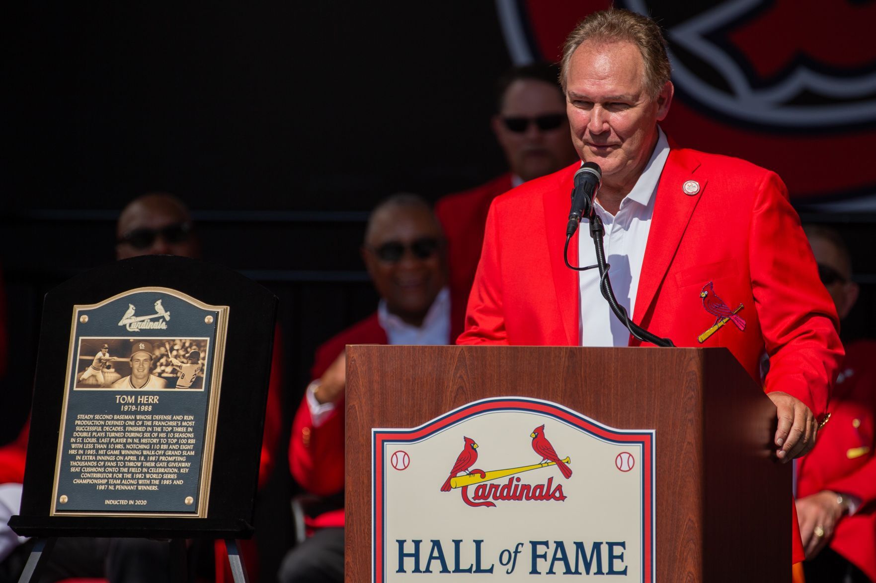 Cardinals Hall of Fame induction ceremony